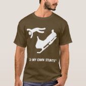 Snowmobile Mijn eigen stunts T-shirt (Voorkant)