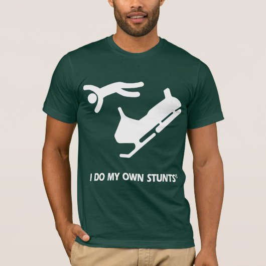 Snowmobile Mijn eigen stunts T-shirt (Voorkant)