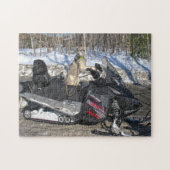 Snowmobile Quebec Canada. Legpuzzel (Horizontaal)