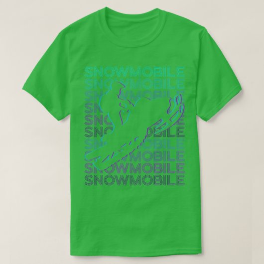 Snowmobile Retro 845 T-shirt (Design voorkant)