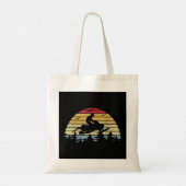 Snowmobile Retro Snowmobile Mountain Snowmobiing Tote Bag (Achterkant)