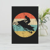 Snowmobile Retro Style Snowmobiing Kaart (Staand voorkant)