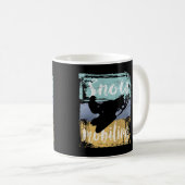 Snowmobile Retro Style Snowmobiing Koffiemok (Voorkant rechts)