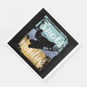 Snowmobile Retro Style Snowmobiing Servet (Hoek)