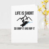 Snowmobile Rider Snowmobiling | sneeuwscooterliefh Kaart (Gele Bloem)