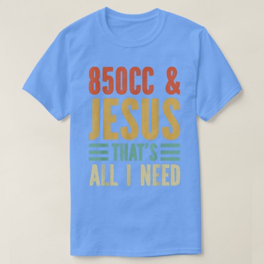 Snowmobile Riding 850CC & Jesus Dat is alles wat i T-shirt (Design voorkant)