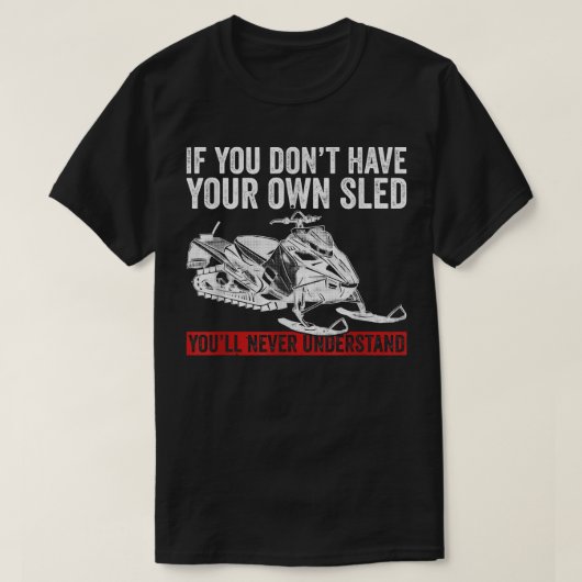 Snowmobile Riding and Skimobile motor Sled 846 T-shirt (Design voorkant)