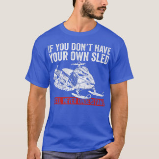Snowmobile Riding and Skimobile motor Sled T-shirt