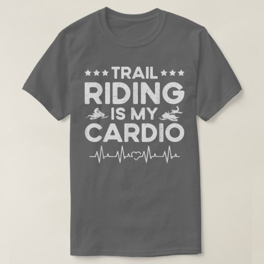 Snowmobile Riding is mijn hart T-shirt (Design voorkant)