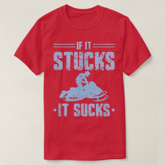 Snowmobile Riding Men Snowmobiling  T-shirt (Design voorkant)