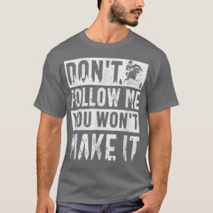 Snowmobile Riding Snowmobiel Dont volgt me Funn T-shirt