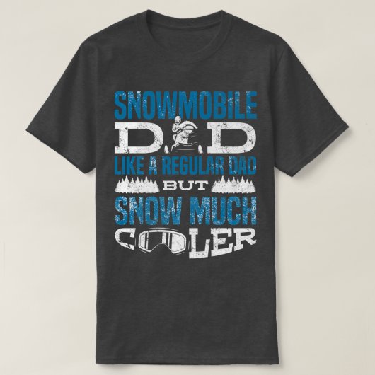 Snowmobile Riding Snowmobiing Sneeuwveel Koeler Fa T-shirt (Design voorkant)