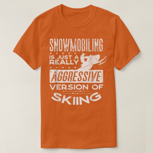 Snowmobile Riding Snowmobiing Snowmobier Pun T-shirt (Design voorkant)
