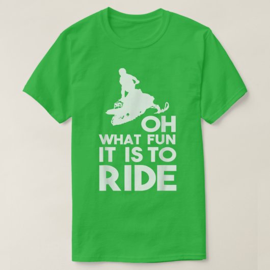 Snowmobile Riding T-shirt (Design voorkant)