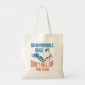 Snowmobile Rule Funny Herfst niet van de Sled Tote Bag (Voorkant)