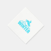 Snowmobile Silhouette Snowmobiling Rider Winter Servet (Hoek)