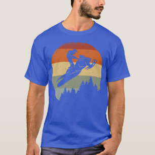 Snowmobile Silhouette Sports Ice Snow Winter T-shirt