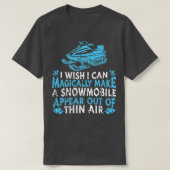 Snowmobile Sledding MagicSneeuwmachine Snowmobiin T-shirt (Design voorkant)