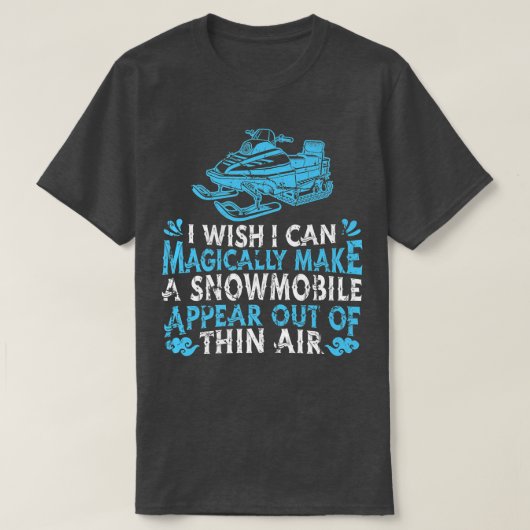 Snowmobile Sledding MagicSneeuwmachine Snowmobiin T-shirt (Design voorkant)