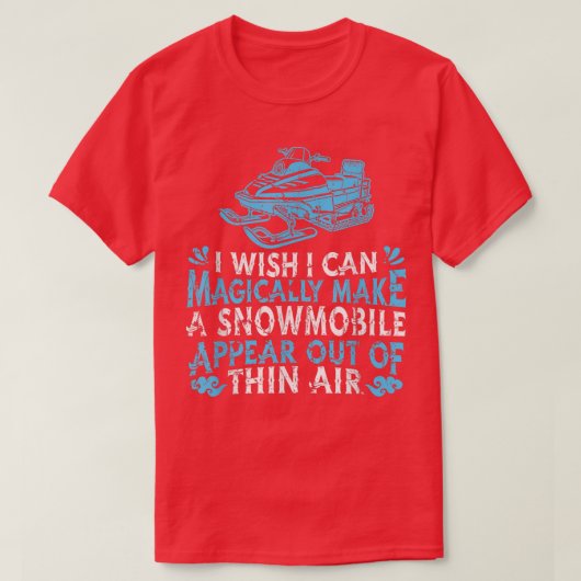 Snowmobile Sledding MagicSnow MachineSnowmobiling T-shirt (Design voorkant)