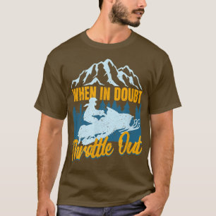 Snowmobile sloeg in twijfel over de winter t-shirt
