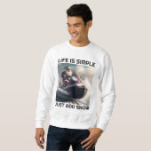 SNOWMOBILE SNEEUWLOVER T-SHIRTS T-SHIRT (Voorkant volledig)