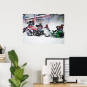 Snowmobile Snowcross Print (Thuiskantoor)