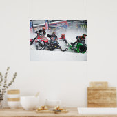 Snowmobile Snowcross Print (Keuken)