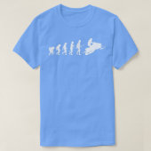 Snowmobile Snowmobiler Human Evolution Snowmobilin T-shirt (Design voorkant)