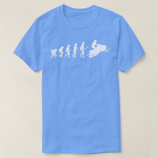 Snowmobile Snowmobiler Human Evolution Snowmobilin T-shirt (Design voorkant)