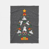 Snowmobile Snowmobiling Christmas Tree Xmas Fleece Deken (Voorkant)