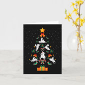 Snowmobile Snowmobiling Christmas Tree Xmas  Kaart (Gele Bloem)