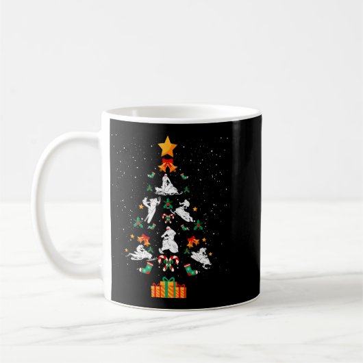 Snowmobile Snowmobiling Christmas Tree Xmas  Koffiemok (Links)