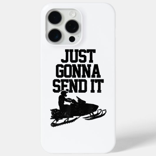Snowmobile stuurt het gewoon door grappige motorge Case-Mate iPhone case (Achterkant)