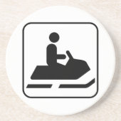 Snowmobile Symbol Onderzetter (Voorkant)