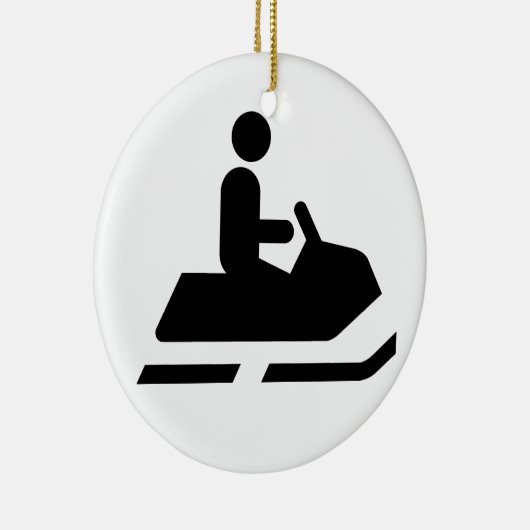Snowmobile Symbol Ornament (Rechts)