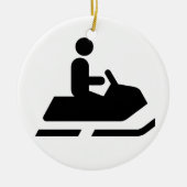 Snowmobile Symbol Ornament (Voorkant)