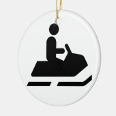 Snowmobile Symbol Ornament (Links)