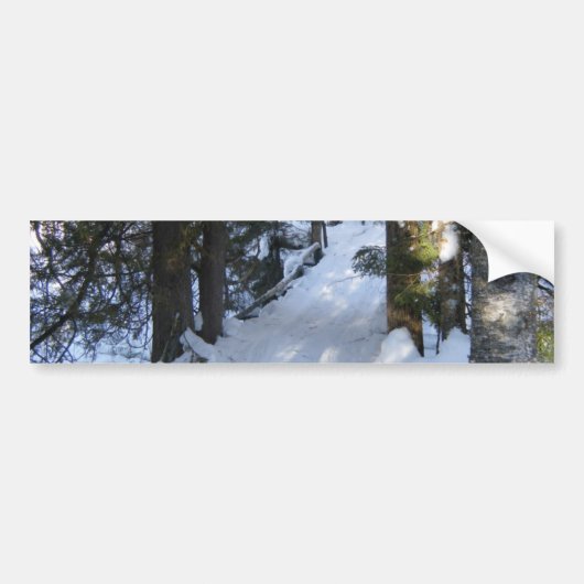 Snowmobile Trail-Birthday Bumpersticker (Voorkant)