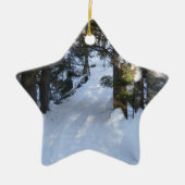 Snowmobile Trail Keramisch Ornament (Voorkant)