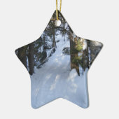 Snowmobile Trail Keramisch Ornament (Links)