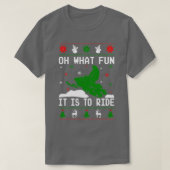 Snowmobile Ugly Kerstmis T-shirt (Design voorkant)