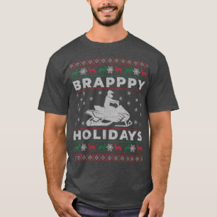 Snowmobile Ugly KerstSweater Gift voor Snowmob T-shirt