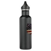 Snowmobile USA Flag Snow Sled Patriotic Waterfles (Links)