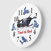 Snowmobile zijn tijd om de klok naar de sluis te d (Hoek)