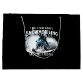 Snowmobilen Grappige Snowmobile Groot Cadeauzakje (Achterkant)