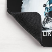 Snowmobilen Grappige Snowmobile Muismat (Hoek)