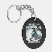 Snowmobilen Grappige Snowmobile Sleutelhanger (Voorkant Links)
