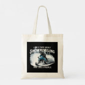 Snowmobilen Grappige Snowmobile Tote Bag (Achterkant)