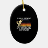 Snowmobilen Snowmobile Keramisch Ornament (Achterkant)